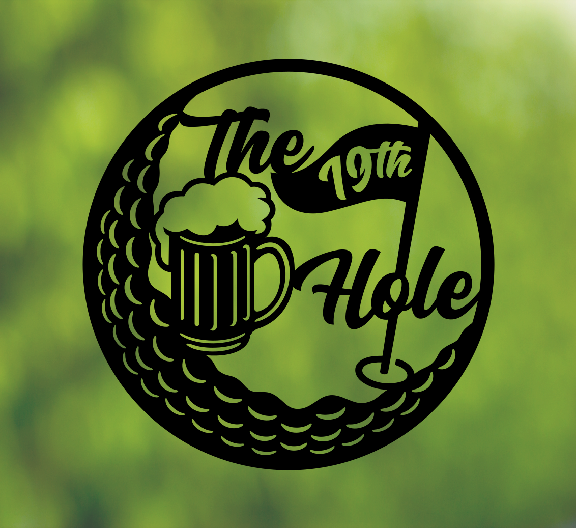 The 19th Hole Golf Sign