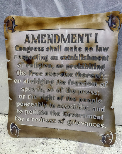 1st Amendment Scroll