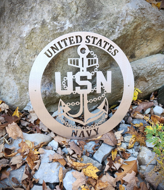 United States Navy Anchor Circle