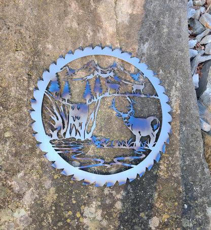 Sawblade Deer Scene