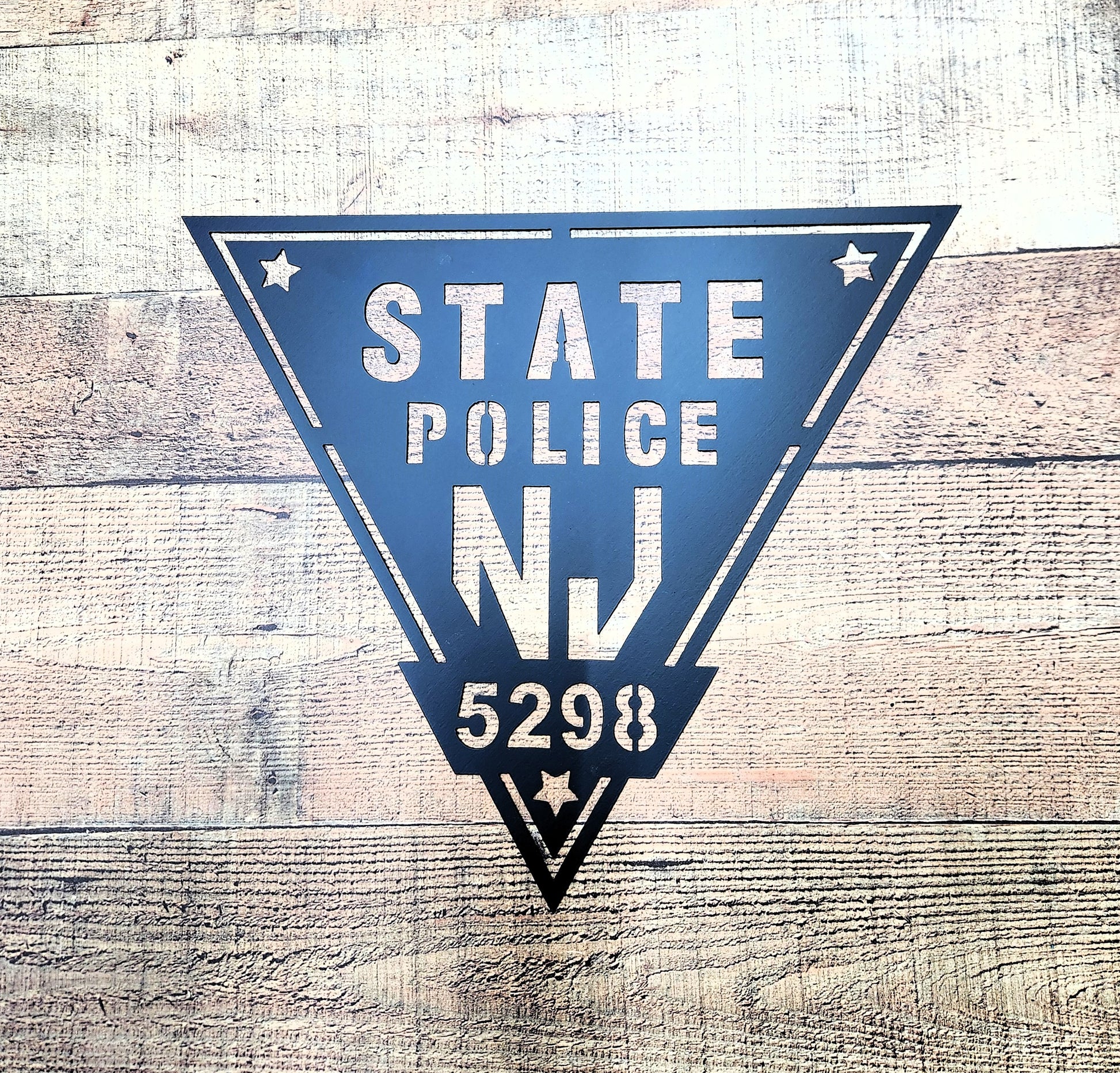 New Jersey State Police Logo with badge number 