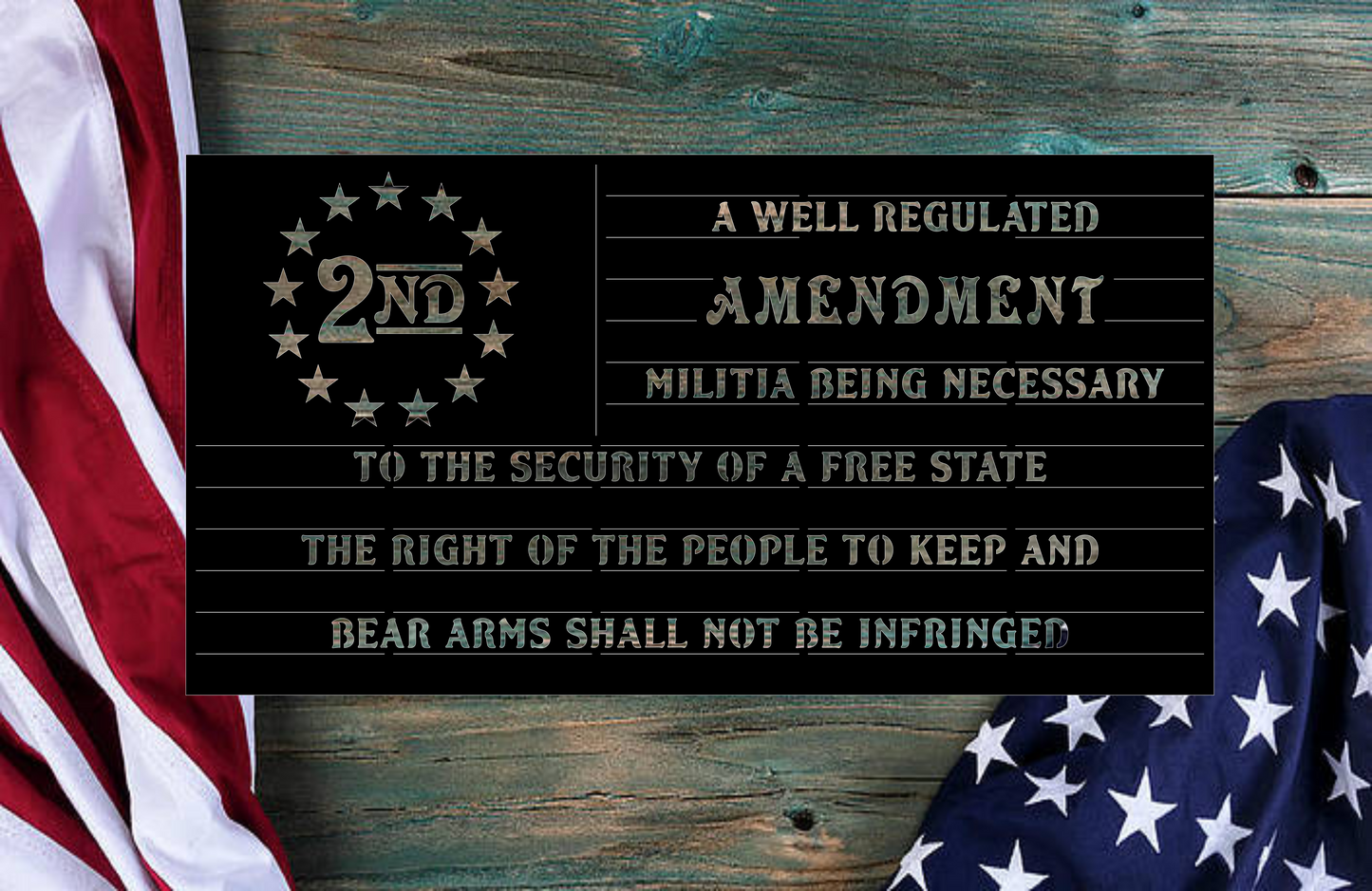 2nd Amendment Amercian Flag