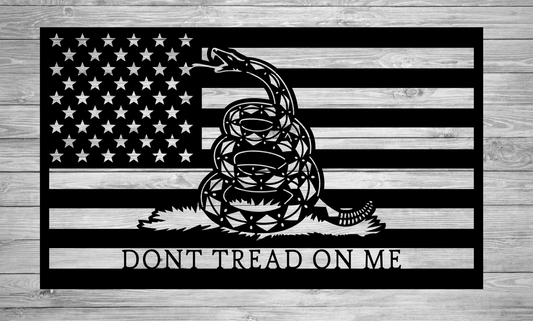 gadssen don't tread on me metal flag