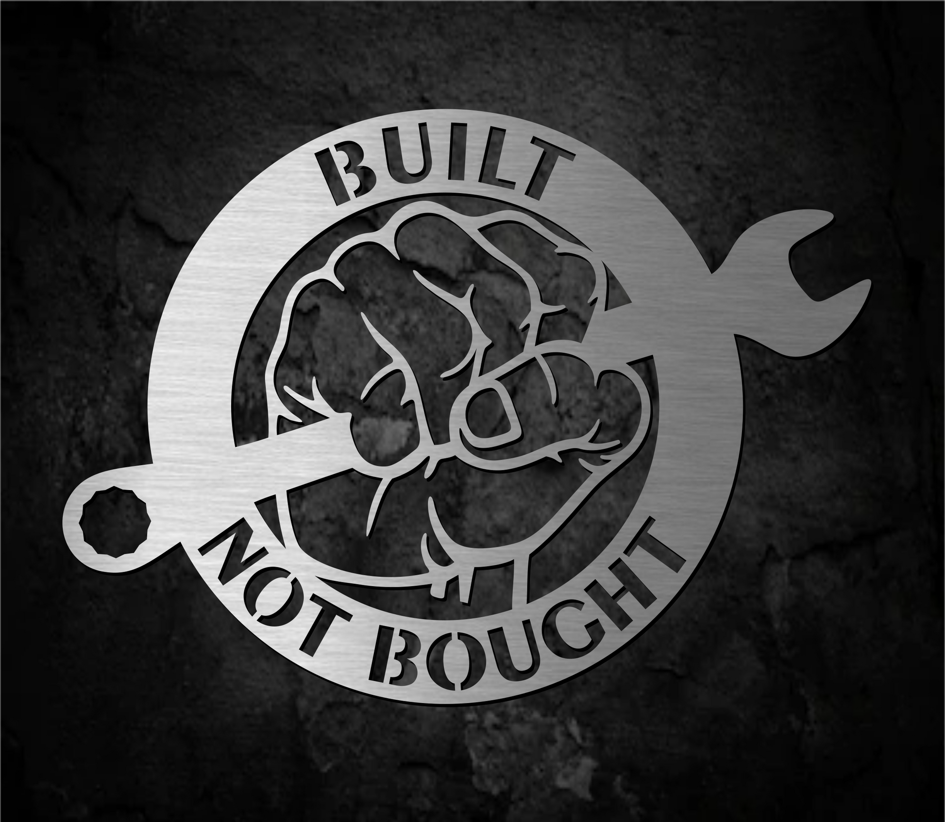 Built Not Bought Garage Sign