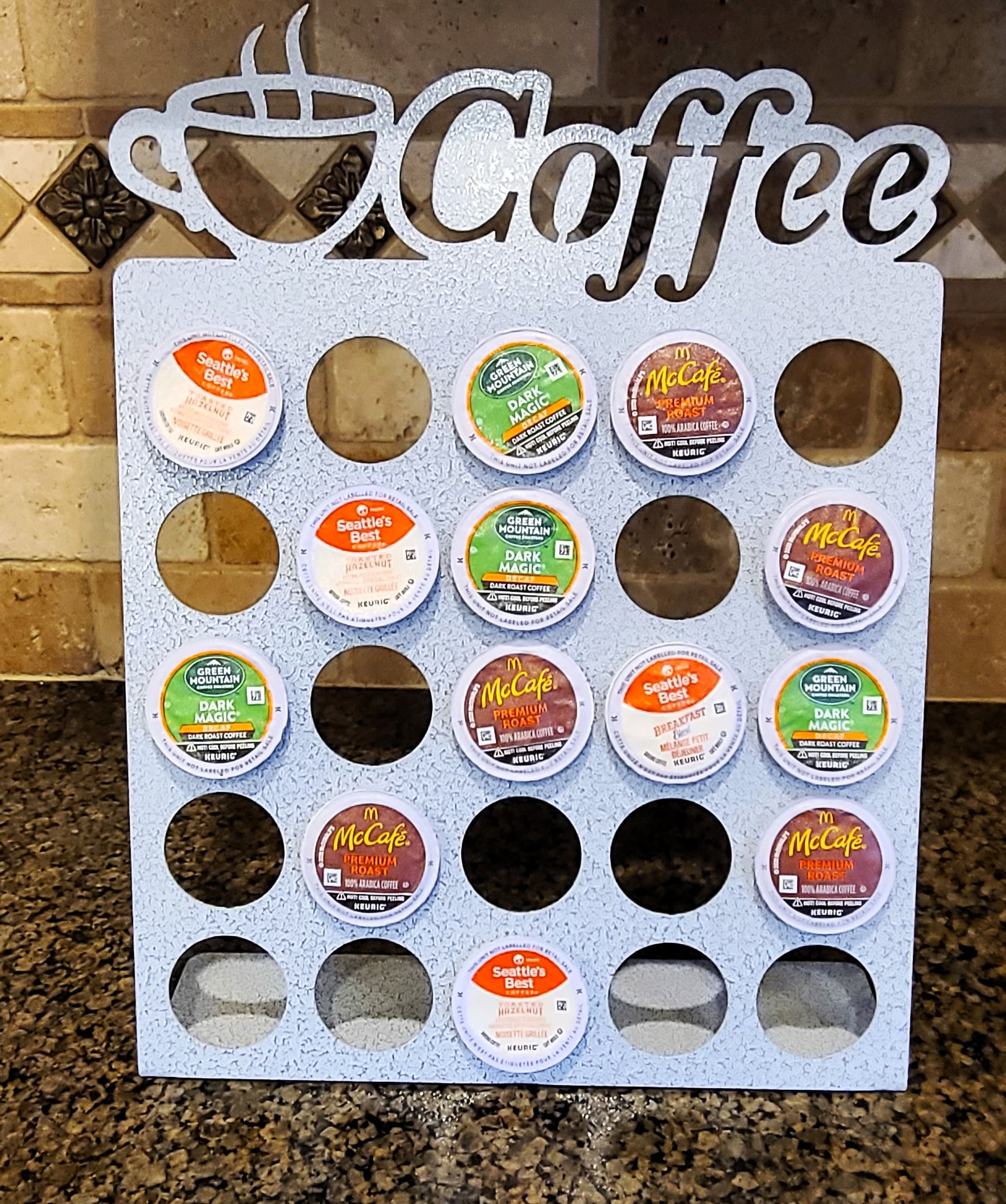 coffee k-cup pod holder for coffee bar