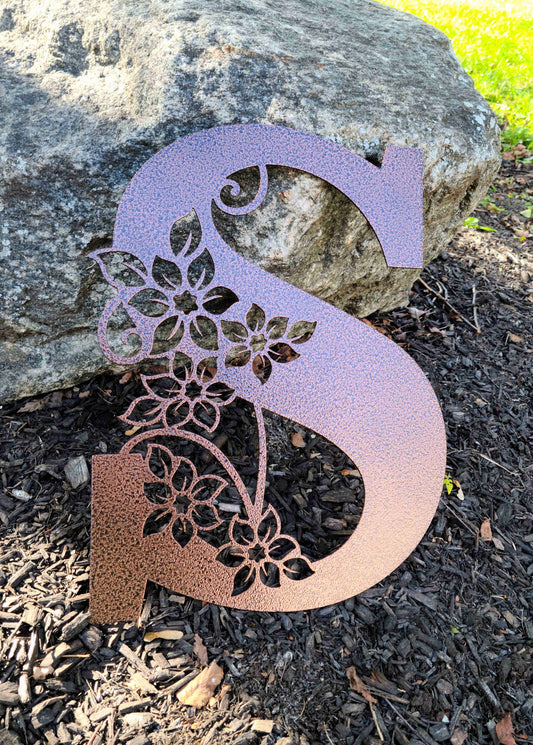 Flower Monogram Letter Initial