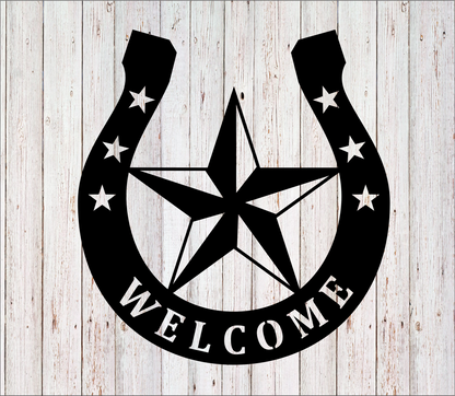 Welcome Horseshoe Star