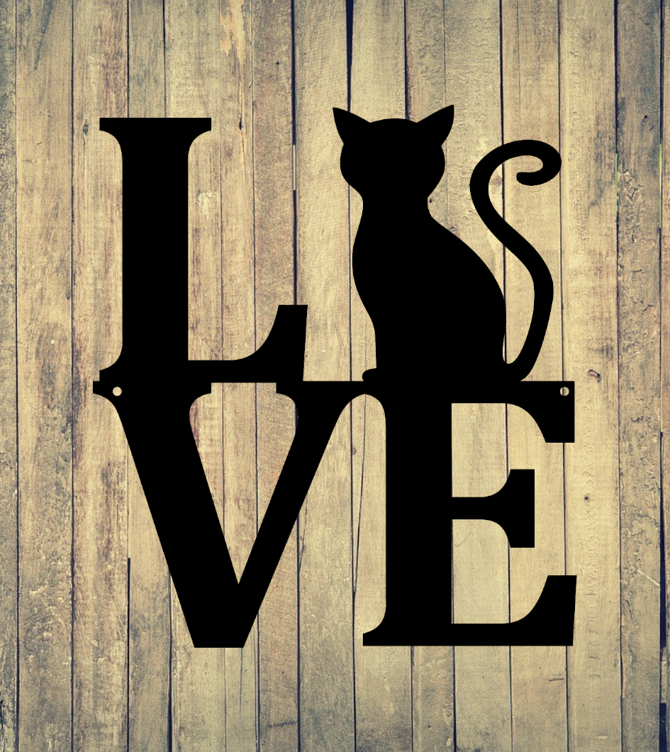 Love Cat Sign