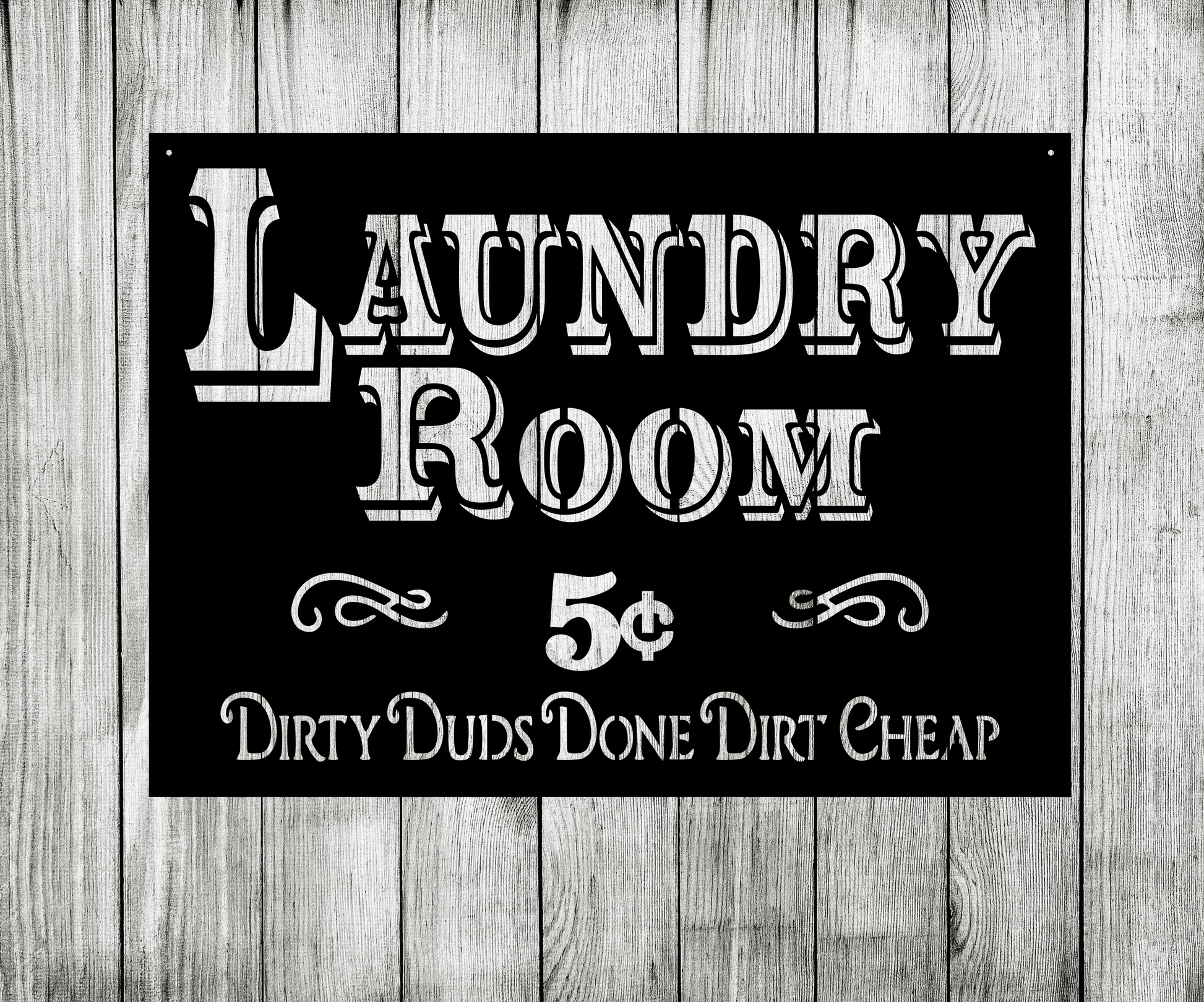 Laundry Room Dirty Duds Done Dirt Cheap Home Décor sign