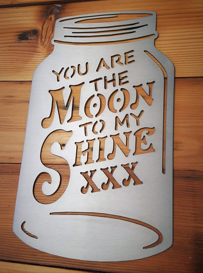 You are the Moon to my Shine Mason Jar Décor