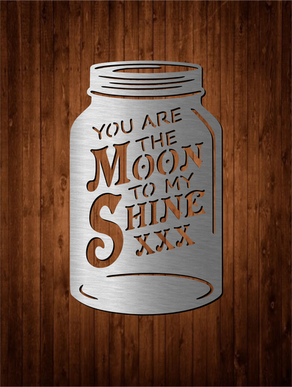 Moon to my Shine Mason Jar