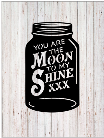 Moon to my Shine Mason Jar