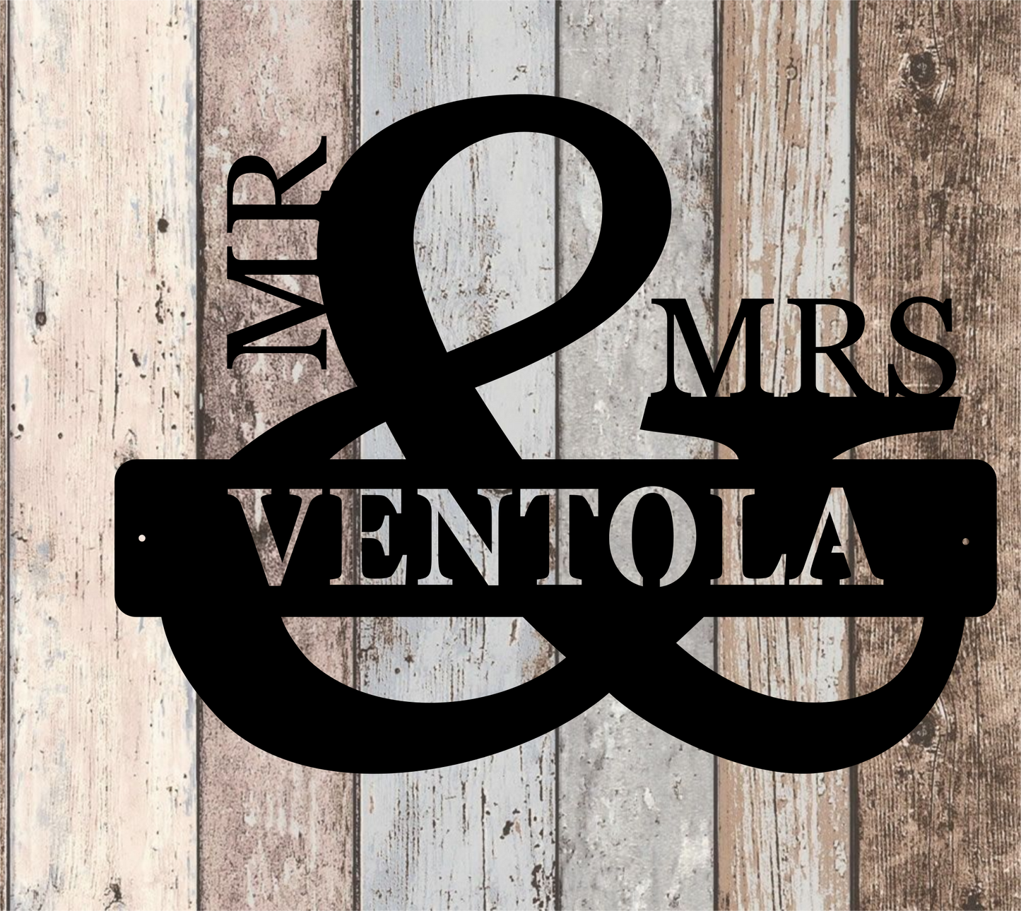 Mr & Mrs Monogram Wedding gift