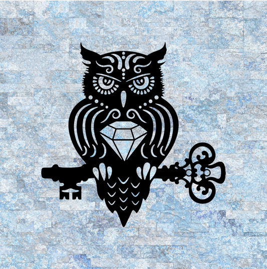 Decorative Owl and Key