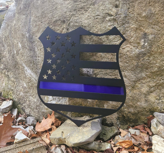 Police Badge Flag