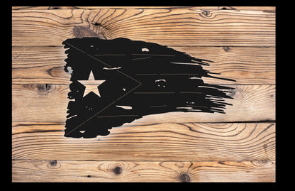 Tattered Flag of Puerto Rico