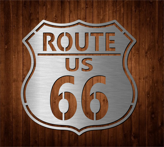 route 66 metal sign