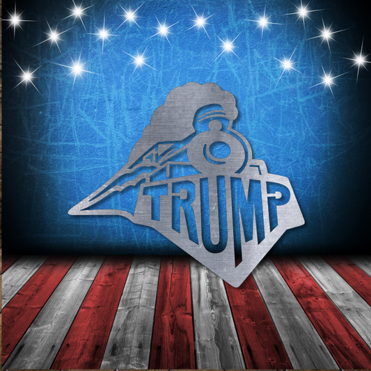 Trump Train Metal Sign