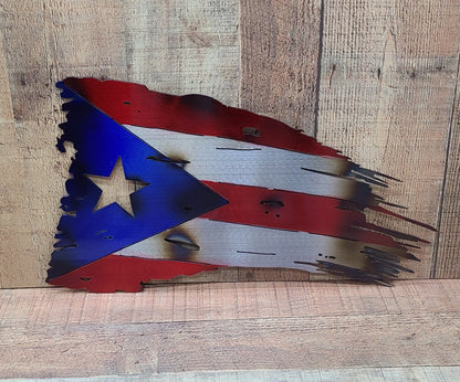 Tattered Flag of Puerto Rico
