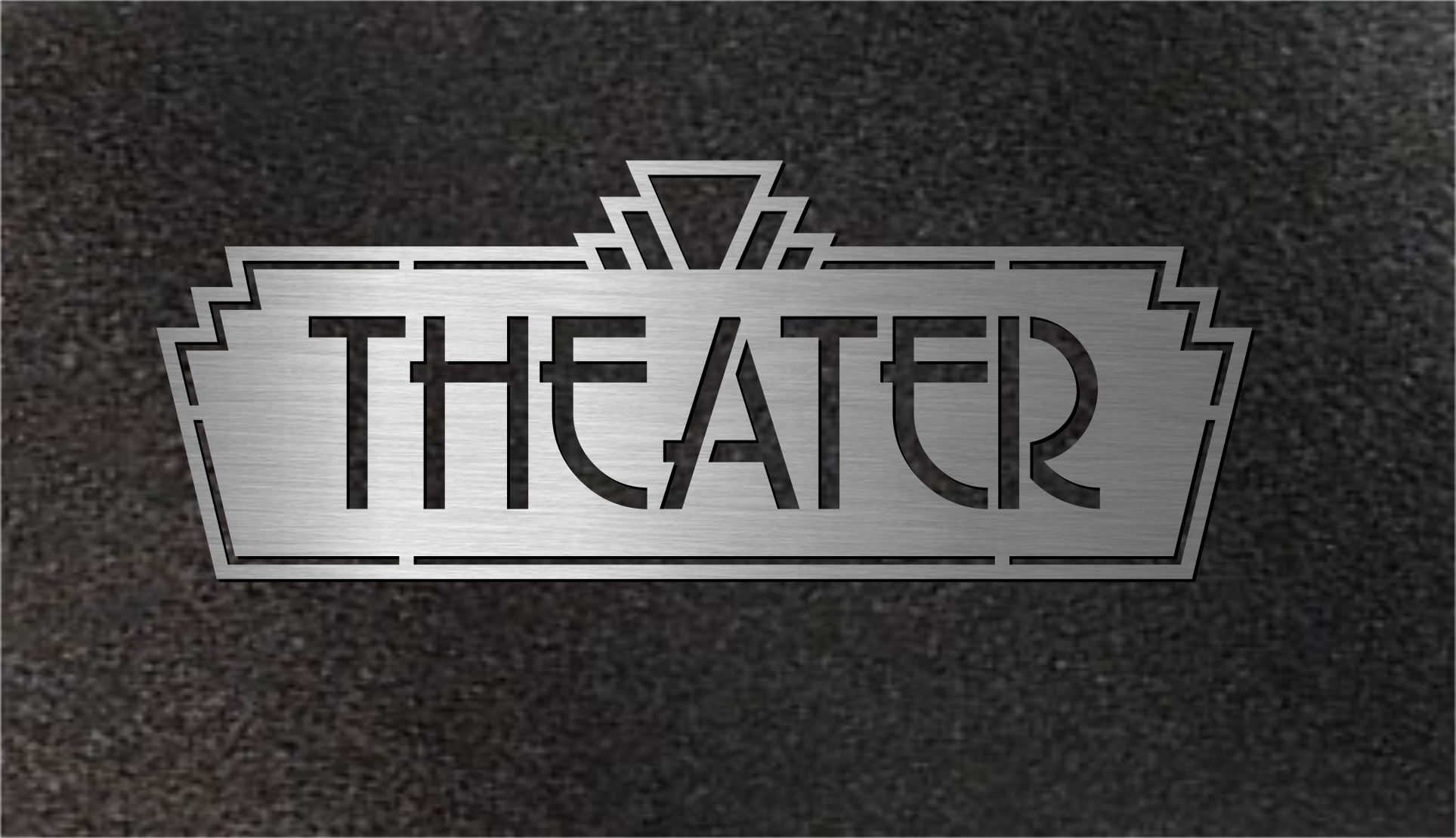 Theater marquee sign for home theater
