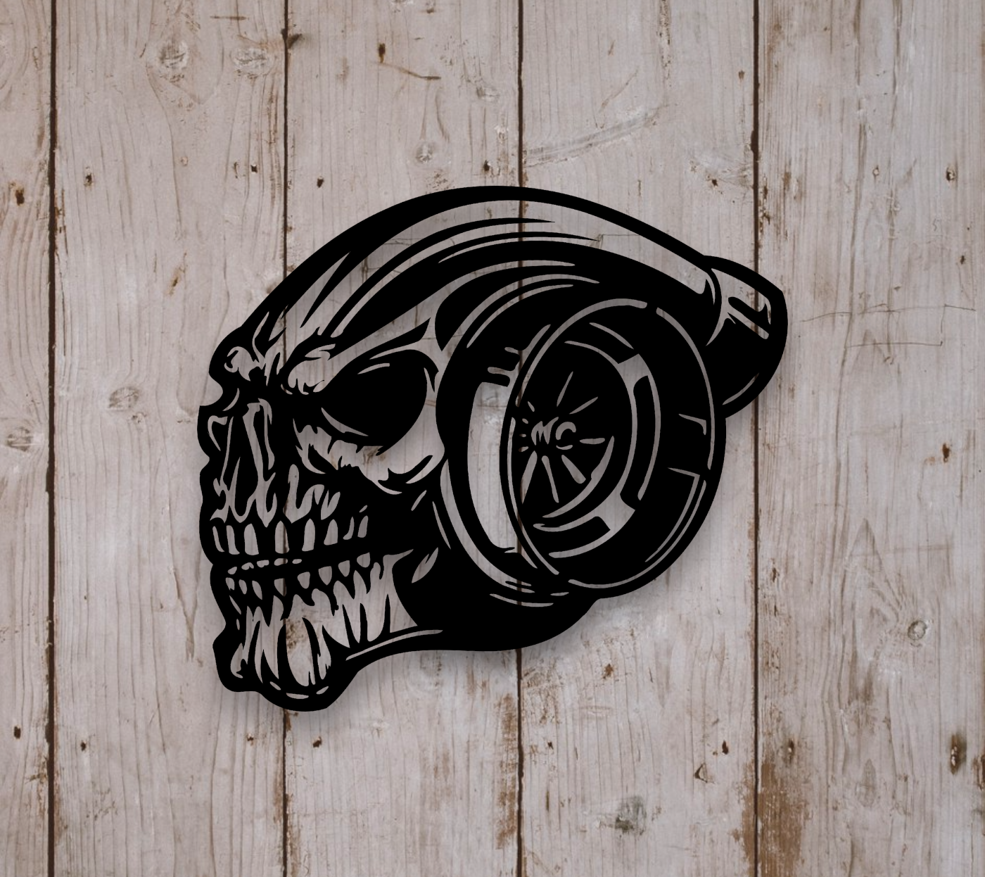 Turbo Skull Garage Sign