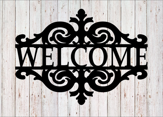 Welcome Decorative Scroll