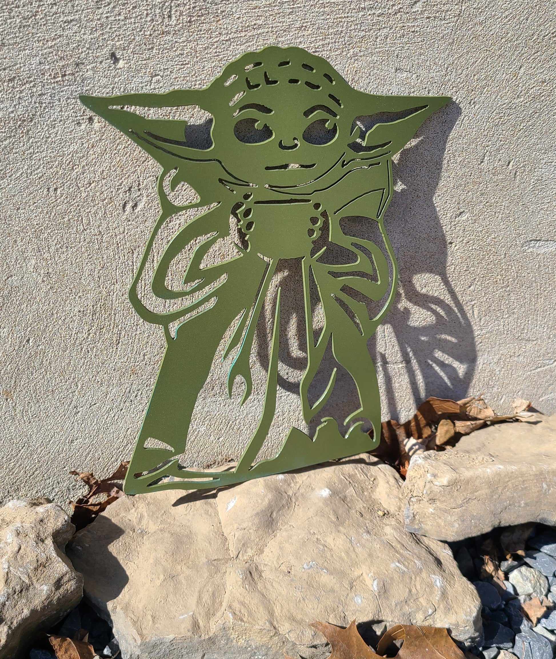 baby yoda star wars metal sign