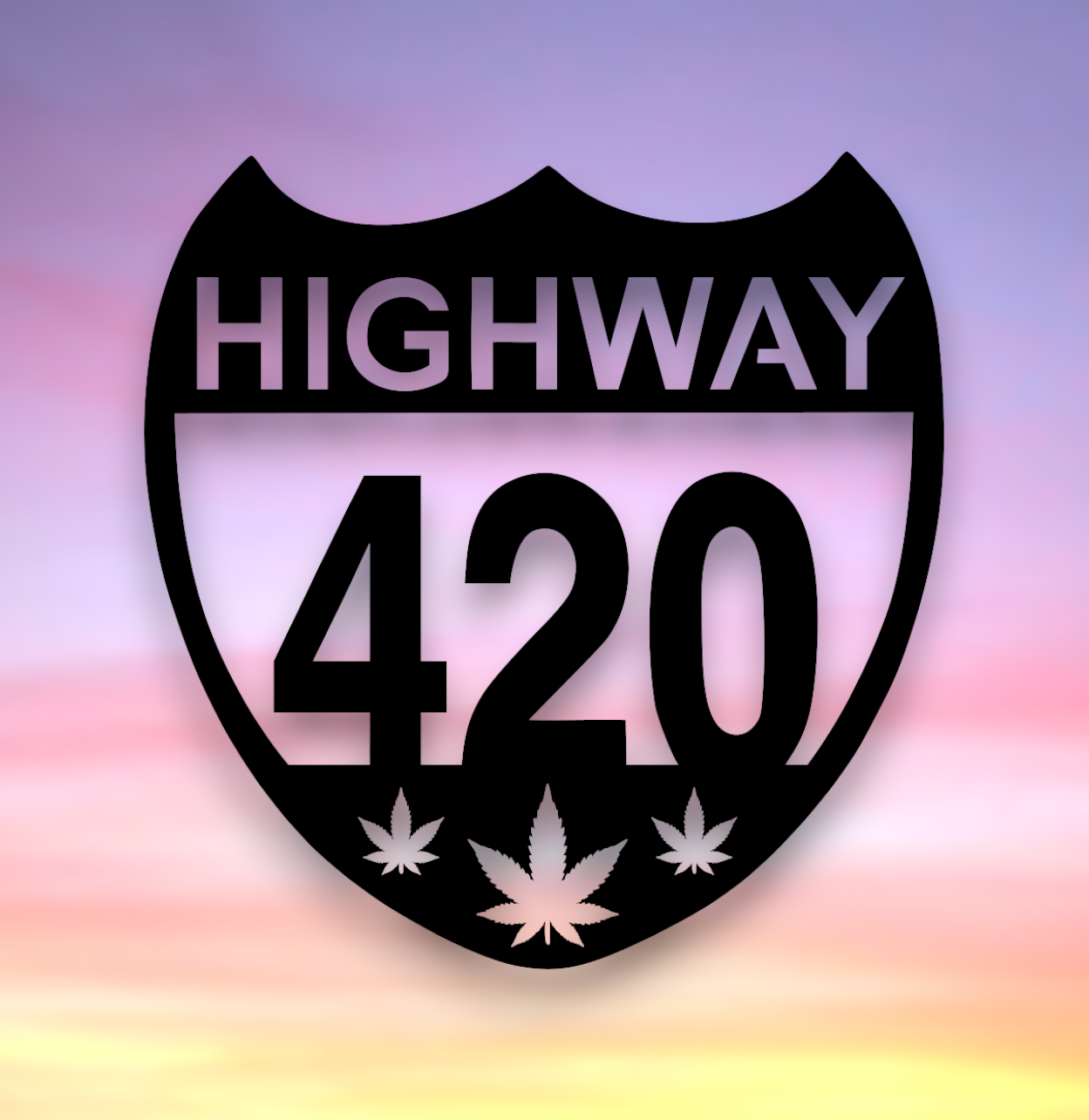 highway 420 metal sign weed marijuana 