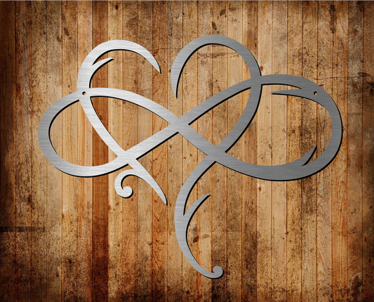 Infinity heart symbol