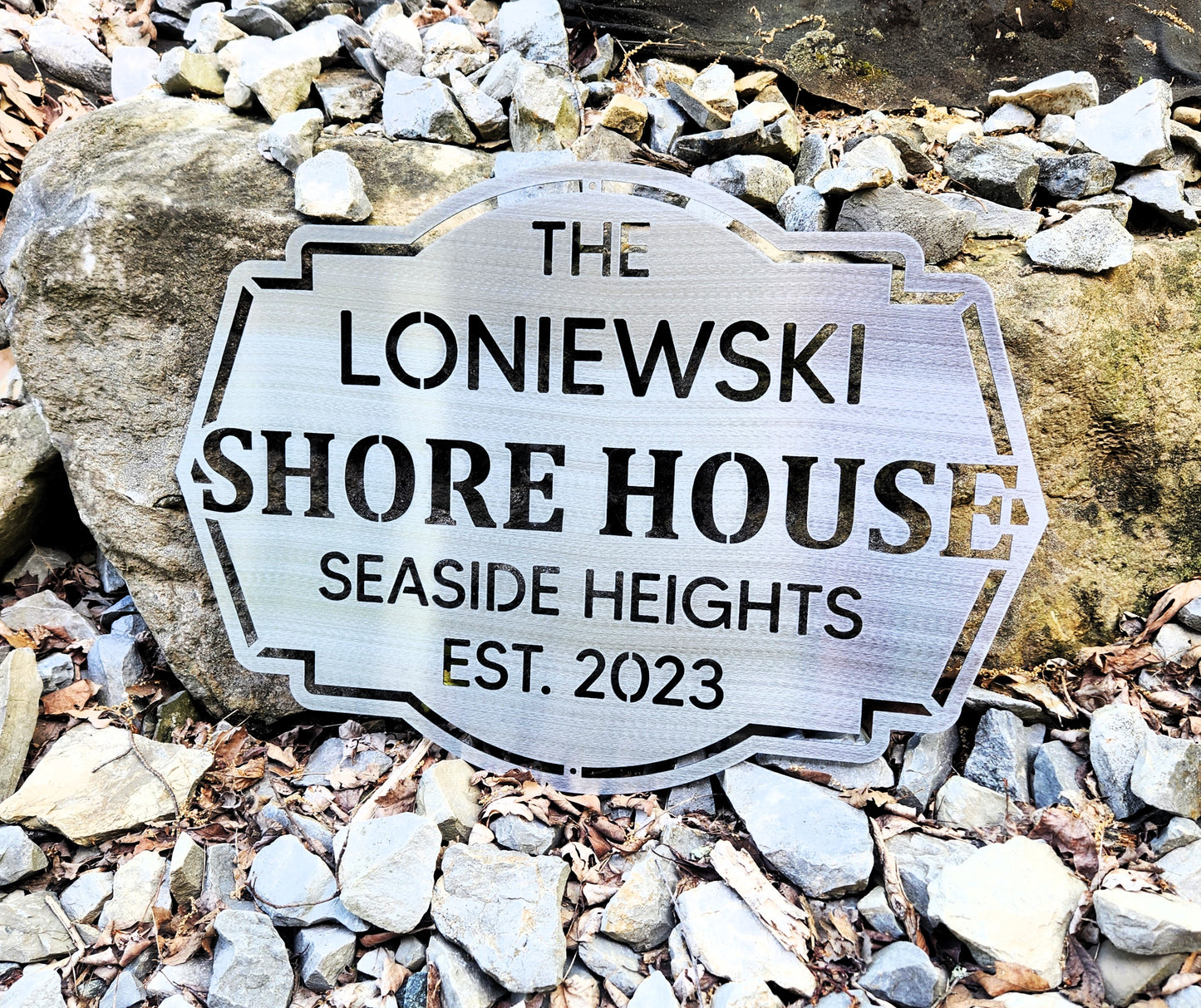 shore house custom personalized monogram